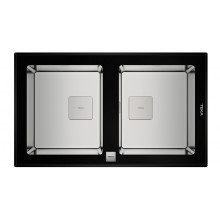 Мойка Teka DIAMOND RS15 2B 86 Черное стекло